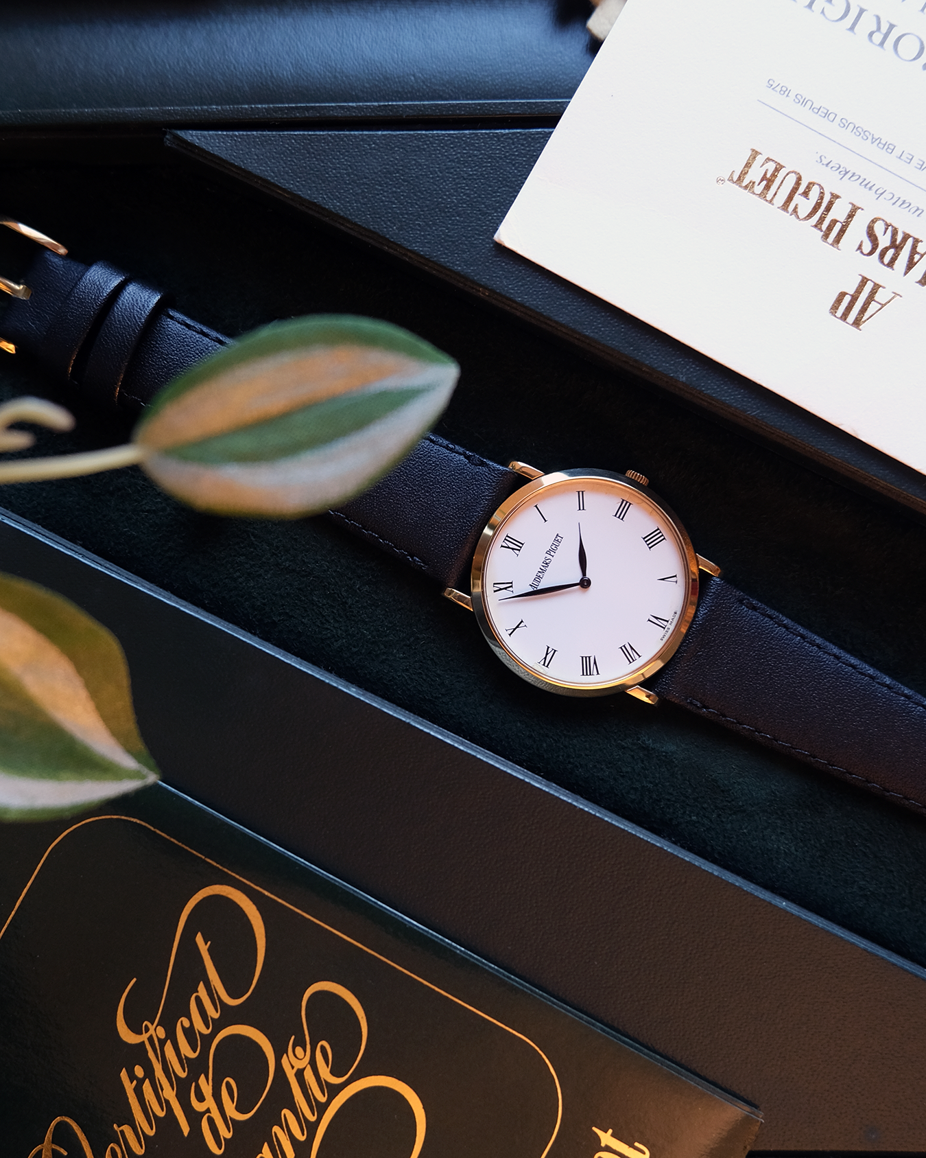 Ultra Thin 18K Yellow Gold Manual Wind