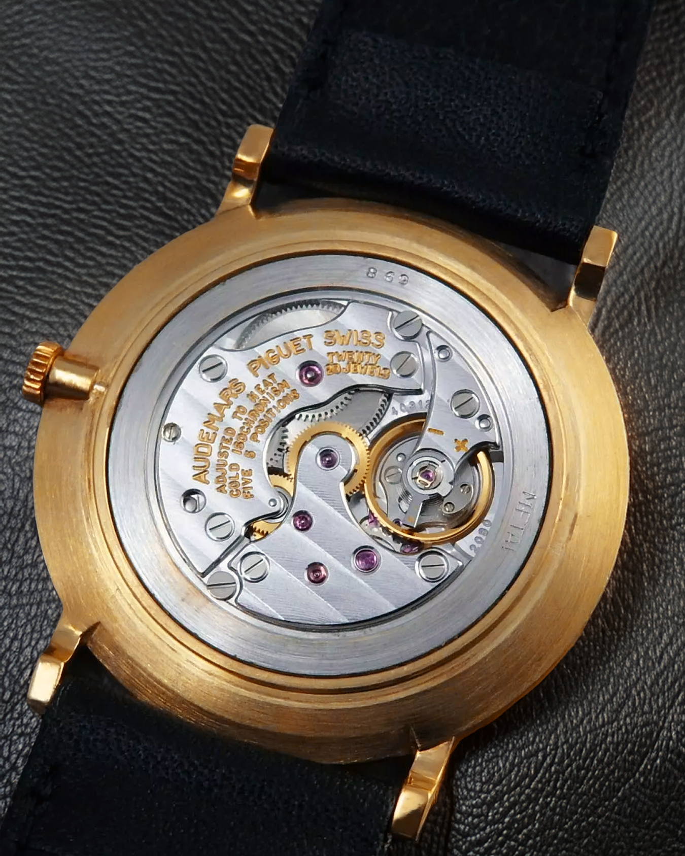 Ultra Thin 18K Yellow Gold Manual Wind